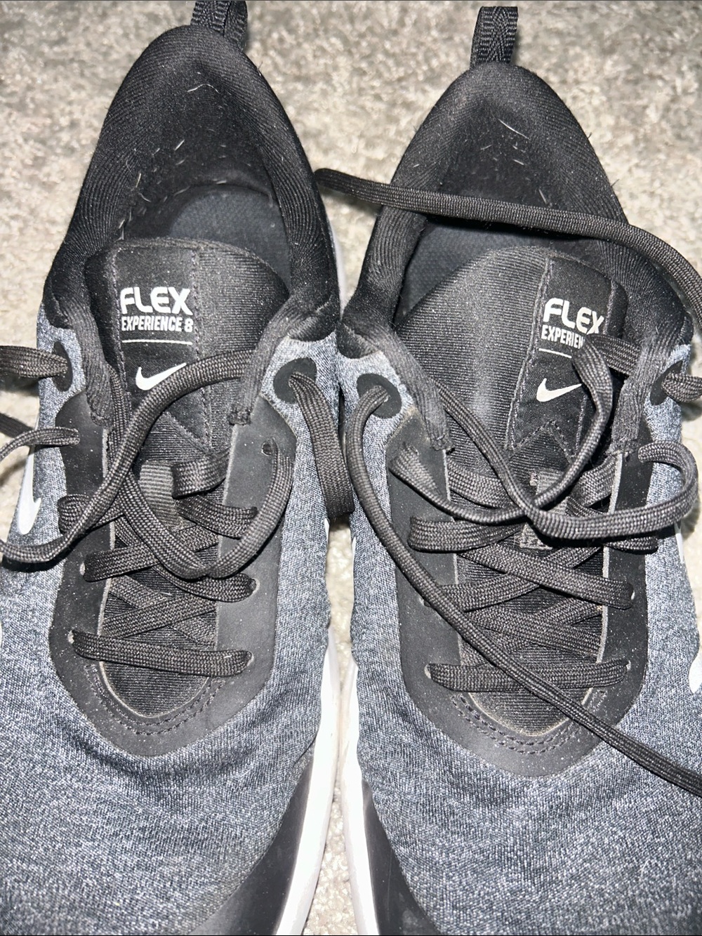 Nike Black & White Flex Running Sneakers - Picture 2 of 5